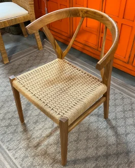 Silla de teca y cuerda